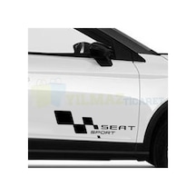 Seat Sport Yan Kapı Altı Oto Sticker Etiket Yapıştırma 1 Çift