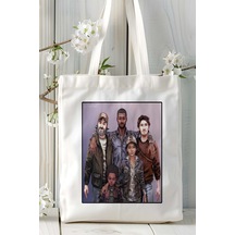 Art Hediye The Walking Dead Oyun Baskılı Omuz Çanta Kişiye Özel Model 3 Çok Renkli