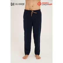 Kly Gd Goldoremi Premium Erkek Kışlık Pamuklu Polar Cepli İpli Eşofman/pantolon/pijama Altı Lacıvert