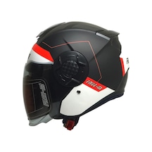 Fr665 Fast Motosiklet Kaskı Yarım Açık Güneş Vizörlü Motorcu Kask Çok Renkli