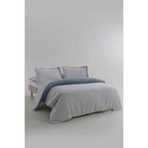 Aiden Ranforce Çift Kişilik Nevresim Takımı - İndigo Indigo