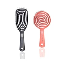 Nascita Pro 01 Üç Boyutlu Saç Fırçası Siyah + Nascita 02 Pro Üç Boyutlu Oval Saç Fırçası