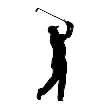 Golf Folyo Sticker 130cm Uzunluk Siyah