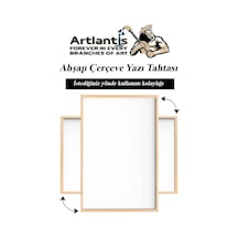 Duvara Monte Beyaz Yazı Tahtası 30x45 Cm 1 Adet Yazı Tahta Kalemi Ve Silgisi Laminant Yazı Tahtası Ahşap Çerçeveli Askıl Beyaz