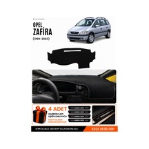 Opel Zafira 1999-2003 Uyumlu Torpido Koruma, Torpido Örtüsü, Torpido Kılıfı - Siyah - Op017