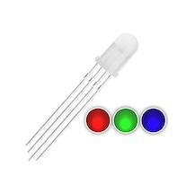 Sanec-Rgb Led 5Mm Şeffaf Anot 4 Bacaklı Arduino Raspberry