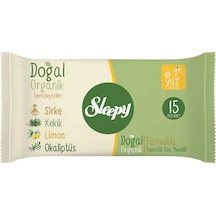 Sleepy Doğal Organik Pamuklu Islak Cep Mendili 3x15'li 3'lü Set