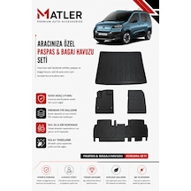 Fiat Doblo 2025 Model 4d Ekstra Havuzlu Paspas Ve Bagaj Havuzu Set