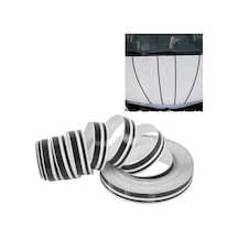 Cbtx 12MM x 9.8M Kendinden Yapışkanlı Dekoratif Şerit Bant Siyah