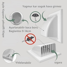 Yapıtaşı Yt548 Kapamatik Aspiratör Davlumbaz Baca Çıkış Kapağı