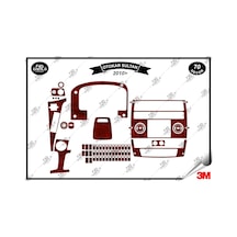Otokar Sultan 2012 Torpido Konsol Trim Göğüs Maun Kaplama Set 70 Parça Maun
