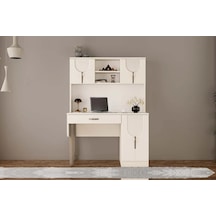 Aselia Kitaplıklı Mdf Çalışma Masası Çok Renkli