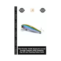 Özel Üretim Taktik Balıkçılık Levrek Avcılığı Captain 3430 Combiner Pop 90 Mm Floating Maket Balık