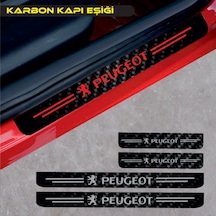 Peugeot 306 Karbon Kapı Eşiği Oto Sticker 4 Adet