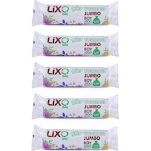 Lixo J-500 Jumbo Boy Çöp Torbası 80 x 110 CM 10'lu Rulo 5 Paket 50 Adet