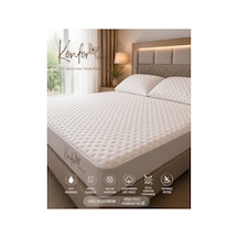 Konfor Pamuklu Opulent Takım Fitted Sıvı Geçirmez Ses Yapmayan,terletmeyen Kapitoneli Koruyucu Yatak Pedi Özellikli Alez Takımı Yatak Alezi+2 Yastık Alezli Beyaz - 936667366 Beyaz