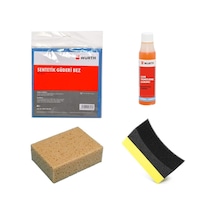 Araç Kurulama Bezi, Würth 38x60 Güderi, Würth Sünger, 1 Adet Cam Sabunu, 1 Adet Lastik Süngeri