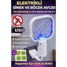 Usb Sabit Mini Sinek Öldürücü Led Işıklı Haşere Kovucu Priz Tipi Sivrisinek Aparatı