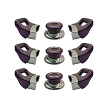 Mor Tencere Tava Yan Kulpları Ve Kapak Kulpu Seti - 3 Set Mor Tencere Tava Yan Kulpları Ve Kapak Kulpu Seti - 3 Set