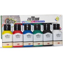 Artdeco Parmak Boyası Seti 6x75 Ml Temel Renkler Çok Renkli