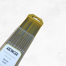 Tungsten Elektrot Gold Ø3.2x175mm. - 1 Paket 10 Adet