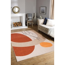 Funk Modern Dokuma Pamuk Polyester Renkli Halı (Al 396)