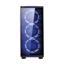 Omyvera 192-6 4x Blue Fan Usb 2.0 250w 300w Matx Gaming Bilgisayar Kasası