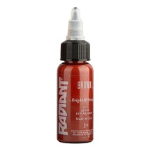 Brown Radiant Dövme Boyası 30ml Kahverengi Profesyonel Tattoo Ink