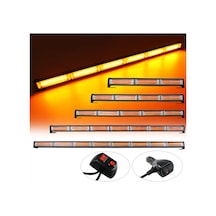 Off Road Led Bar 60cm Sarı Sarı Cob Led Çakarlı Led Bar 4 Ledli - Sarı Sarı