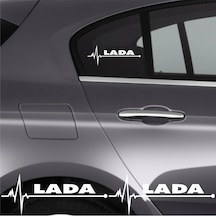 Lada İçin Uyumlu Aksesuar Oto Ritim Sticker 2 Adet 20 9 Cm5499