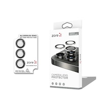 Maks Technology Samsung Galaxy Uyumlu S26 Mkst Cl-12 Premium Safir Parmak İzi Bırakmayan Anti-reflective Kamera Lens Koruyucu - Siyah