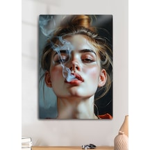 Parlak Metal Baskı Tablo - Vektörel Güzel Kadın, Sanat Poster