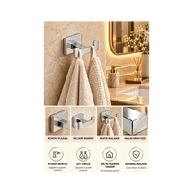 Dekor Elegancia Ikili Askı Krom