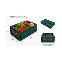 Yeşil Katlanır Kasa Plastik 40 60 22 Cm Camp