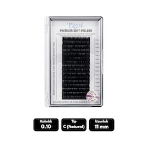 Misyul 0.10c Natural Kıvrım 11 Mm Soft Eyelash Doğal İpek Kirpik 16'lı