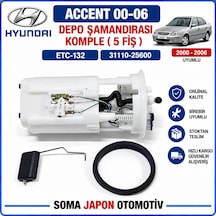 Accent 00-06 Depo Şamandırası Komple 5 Fişli 31110 25600 Etc-132