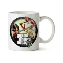 Grand Theft Auto Porselen Kupa Bardak Beyaz