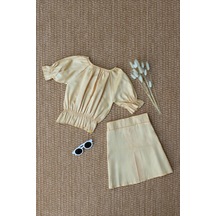 Parla Kids Kız Çocuk Alina Madonna Gold Etek Bluz Takım Altın