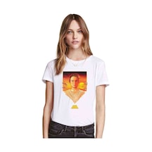 Star Wars Baskılı Beyaz Kadın Tshirt
