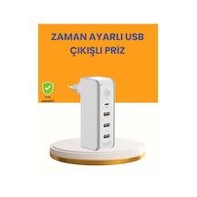 Zaman Kontrollü Şarj Cihazı 30w Hızlı Şarj Ve Çoklu Usb Çıkışı Diğer