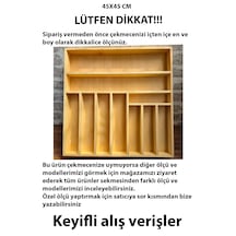 45x45 Cm Ahşap Kaşıklık El İşçiliği Masif Ahşap Organizer