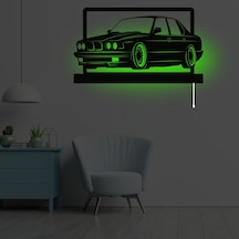 Erva Ledli Dekoratif Metal Aplik Araba Yeşil Işık