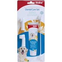 Bioline Portakal Aromalı Köpek Ağız Bakım Seti 100 G