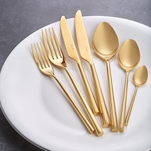 Jumbo 1001 Titanyum Gold 12 Kişilik 84 Parça Çatal Kaşık Bıçak Ta Gold