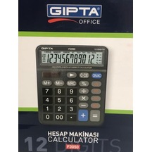 Gıpta F3050 120 İşlem Hafıza Fonksiyonlu 12 Hane Hesap Makinesi