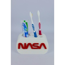 Nasa - Dekoratif Diş Fırçalık Beyaz