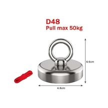 50 Kg D48 Magnet Fishing 20m Halatlı Pot Mıknatıs Seti