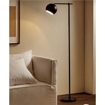 Mylights Retro Rustik Vintage Mafsalı Harekli Lambader Köşe Lamba Siyah
