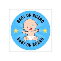 Baby On Board Arabada bebek var Araç Sticker Etiket 19CM md16