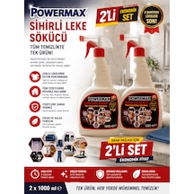 Powermax Sihirli Leke Çıkarıcı 1000 Ml X2 Set Çok Amaçlı Leke Temizleyici Güçlü Formül
